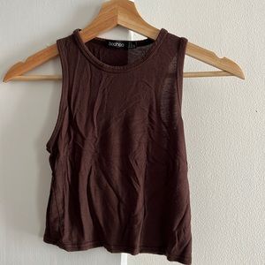 Brown Crop Top
